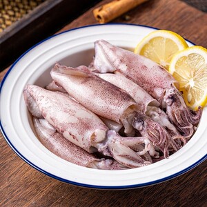 北海小鱿鱼鱿鱼仔鲜活冷冻海捕笔菅鱿鱼白灼芥末美食厂家整箱批发