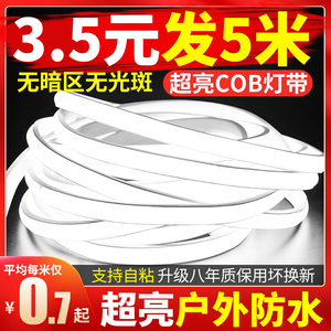 220v超亮自粘家用客厅吊顶装饰灯带室外霓虹户外防水led线形灯条