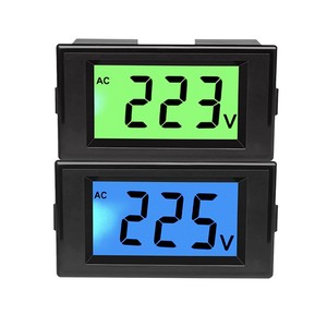 交流数显电压表ac80-500v电压测量显示器液晶电压表头d69-20 120