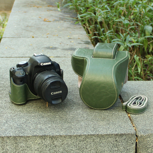 适用佳能850D相机包760D皮套750D保护套700D绿色77D单反摄影包650D斜挎包600D全包550D/500D