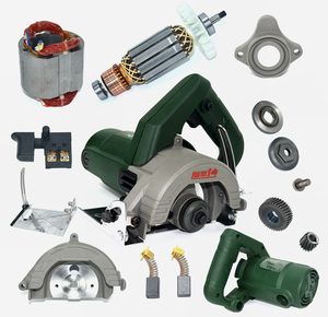 陆军一号110-2云石切割转定子电机机头壳齿轮箱底板碳刷开关配件