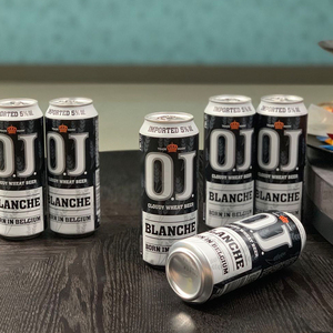 比利时进口啤酒 oj精酿柑橘水果味5度高度白啤酒 送啤酒杯