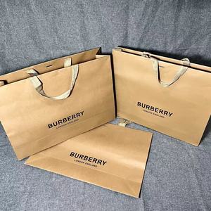 新款巴宝莉棕色礼品袋纸袋手提袋包装礼物纸袋摆拍街拍背景拍现货