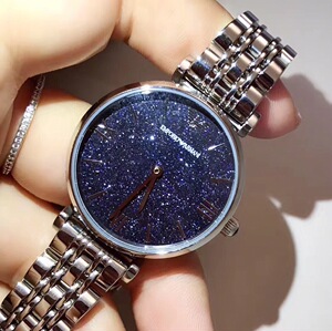 香港专柜armani/阿玛尼手表璀璨星空表盘适用于石英女腕表ar11091