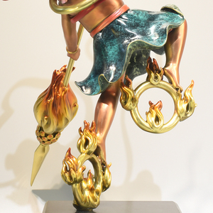 哪咤魔童降世摆件佛神像纯铜哪吒创意客厅家居装饰品电视柜工艺品