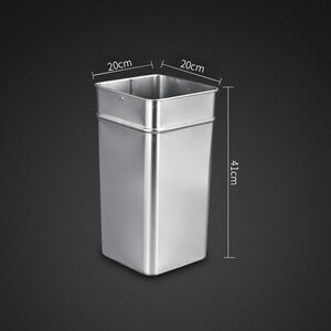 四方垃圾箱不锈钢不锈钢方桶商用加厚内胆内胆镀锌板内桶定做