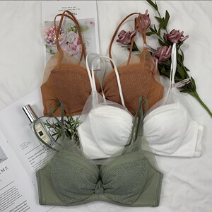 内衣套装女性惑白色蕾丝