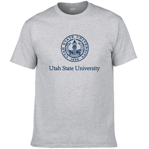 美国犹他州立大学T恤短袖Utah state University纪念品留学生夏款