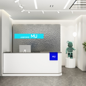 服装店收银台现代简约小型店铺吧台美发店美容院前台接待柜台定制