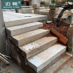 台阶花岗岩老石条老街条石旧面庭院脚踏石老物件铺路石踏步石