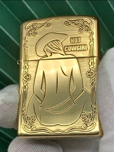 【深雕】墨子造物佐罗zorro正品902精雕刻图牛仔女郎男煤油打火机