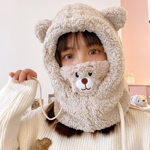 春天假发舒适婴儿帽女宝宝秋冬加绒花边宫廷冬天四个月婴儿帽子