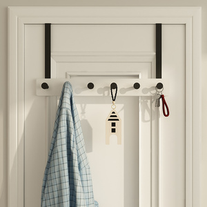 80宸仔良品淘宝门上挂衣架门后面挂钩神器免打孔置物架门背上衣帽架