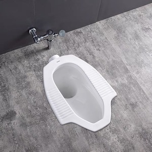 帝王洁具新款蹲便器cw8rb蹲厕cw7b带挡板蹲坑脚踏阀大口径蹲式工