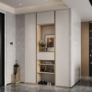 林氏进门入户衣帽柜定做门厅柜鞋柜厅柜玄关柜整体定制全屋收纳柜