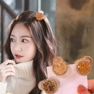 韩国优雅气质网红头饰头顶小发夹刘海抓夹高级感发卡顶夹卡子秋季