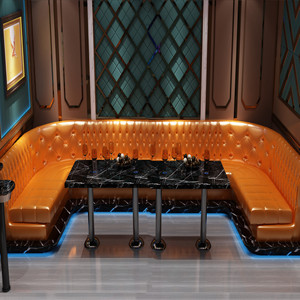 定做ktv包厢u型会所沙发音乐酒吧清吧转角l型沙发餐厅饭店卡座组