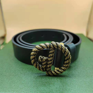 正品哥弟新款专柜女装2022时尚百搭gd字母皮带女士装饰真牛皮腰带