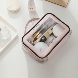 pvc透明化妆包大容量便携旅行网红ins高级手提化妆品收纳包洗漱包