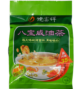 陕西特产西安回民街清真德富祥油茶八宝味 咸味400克 早餐