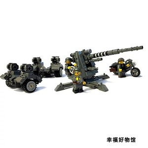 全新正品乐高件 brickmania 定制 moc 88mm flak 36 炮枪积木玩具