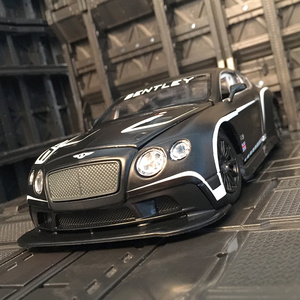 1:24仿真宾利欧陆 gt3合金车模拉力赛车金属模型声光男孩玩具小车