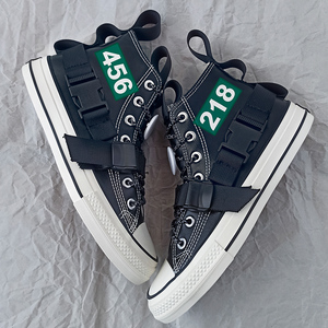 回力ow联名喜茶数字图标高帮鞋男限量款机能风休闲爆改鞋冬季保暖