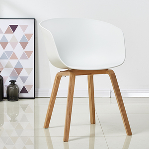 黑尔北欧丹麦创意蜗牛椅现代简约休闲靠背实木椅洽谈会议办公椅