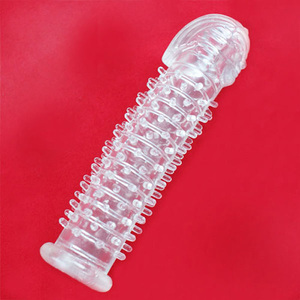 人面水晶套软胶男用加大号jj套g点刺激狼牙套男女同用情趣性用品