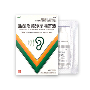鑫烨 盐酸洛美沙星滴耳液 8ml:24mg*1支/盒 cf