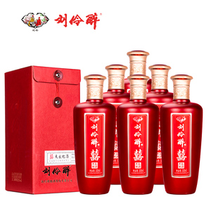 刘伶醉 天长地酒38度500ml*6瓶整箱装浓香型白酒纯粮酿造婚宴用酒
