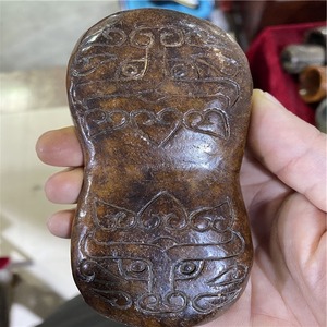 古玉仿汉代华佗脉诊玉枕中医医用老玉器把件脉枕袖玉制作古董古玩