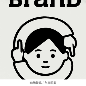 noritake联名合作款 手绘风元素oversize男女情侣装连帽卫衣外套