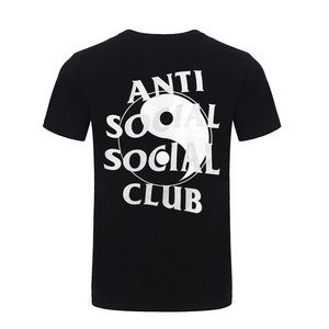 assc潮牌八卦太极图案阴阳短袖男女情侣圆领t恤黑白经典款夏半袖