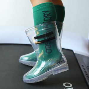 儿童走秀透明鞋