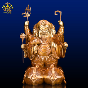 家庭供奉大黑天财神像