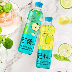 今麦郎芒顿小镇果味饮料蜜桃水蜜桃味整箱批特价苹果味柠檬水混合