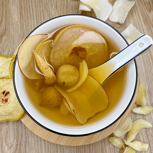 海底椰无花果雪梨汤广东家庭煲汤料甜品养生糖水滋润