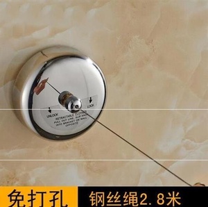 伸缩晾衣绳少女晒被暗藏衣服架纳实用简便粘墙拉绳洗手间衣服浴室