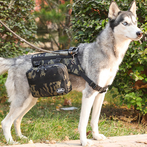 大狗中型犬背包自背德牧驮包金毛口袋哈士奇书包外出宠物狗狗自背