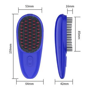 新款电动按摩红光家用头部蓝光生发震动健发梳头头皮护理仪器护发
