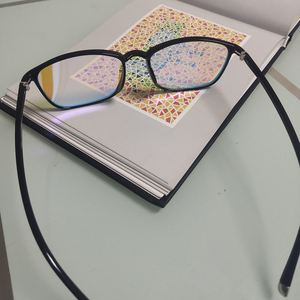 红绿色盲色弱眼镜 帮助分辨色盲图谱 辨别颜色专用通用 框架式