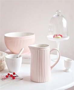 尾单 出口丹麦爱丽丝系列 高温陶瓷纯色冷水壶 水罐 花瓶