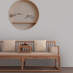 罗汉床实木家具松木新中式多功能沙发简约茶室禅意美人榻三件