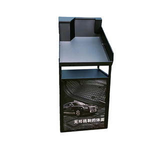 360航空软包脚垫展示架汽车美容精品用品货架皮料样品展柜