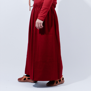 [简易裙]喇嘛僧服衣服僧装和尚藏式春季僧衣外穿半身裙平裙福田裙