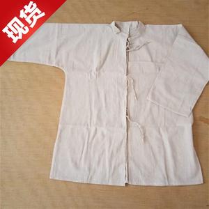 袖章711男女对襟孝服白大褂丧葬白麻绳包邮亚麻孝衣服送白事用