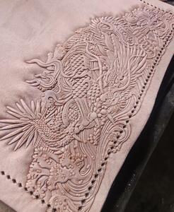 迎春*立体压花模具 皮雕 铝模 皮革立体压花模具