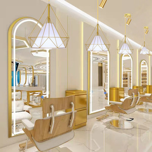 发廊美发专用钻石装饰创意个性超亮理发店美甲商用灯具吊灯带射灯