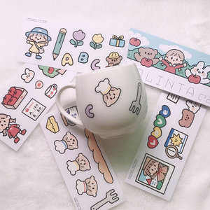 阿卓幼稚园卓大王pvc防水可爱手账贴纸 水杯装饰手机壳贴画膳魔师